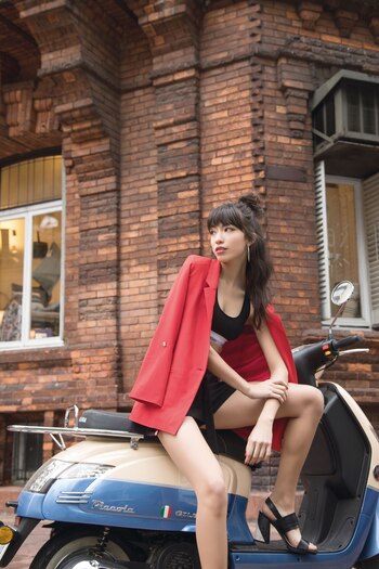 Blazer largo de color ($