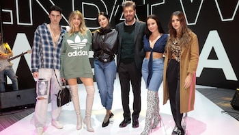 Cande junto a Marcelo Tinelli,