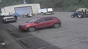 Así quedó el helicóptero