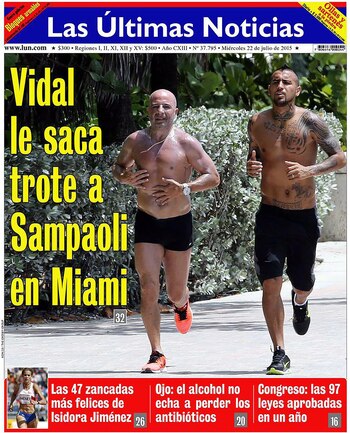 Portada del diario Las Últimas