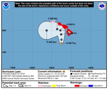 El pronóstico del Centro Nacional