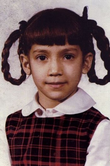 Jennifer López de niña