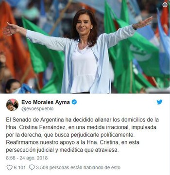 El mensaje de Evo Morales