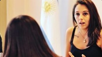 La ministra se filmó tras