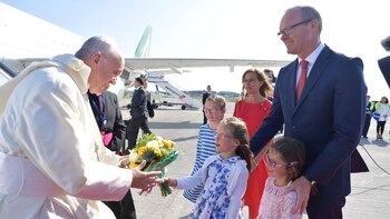 El papa Francisco llegó a
