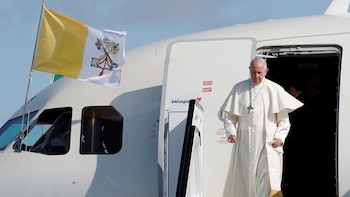 El papa Francisco llegó este