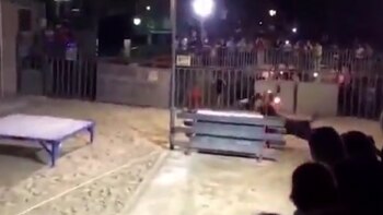 El momento de la embestida