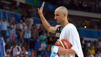 Ginóbili anunció su retiro del basquet (Foto: AFP)
