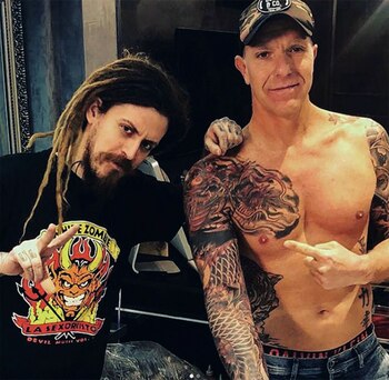 Alejandro Fantino empezó a tatuarse