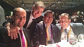 Sergio Jadue, Alejandro Burzaco y