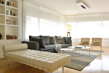 El living con sillas de