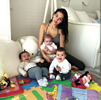 Georgina Rodríguez en familia.