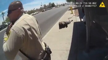 Finalmente le dispararon y el