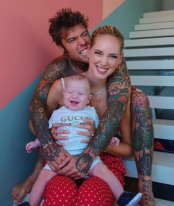 Junto a su familia: el