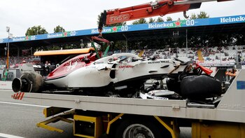 (Reuters) Así quedó el monoplaza