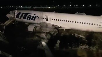 El avión se despistó poco