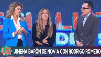 Jimena Barón, con Del Cerro