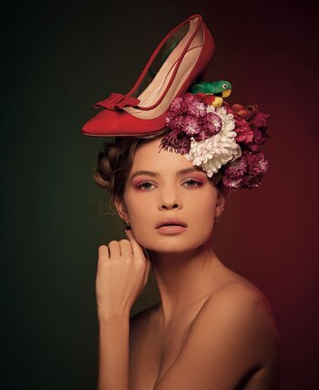 Stiletto de gamuza con moño