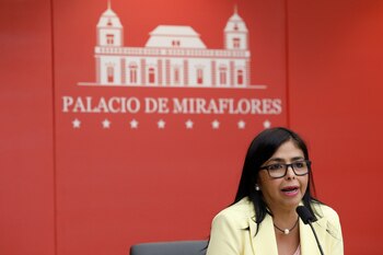 La vicepresidente de Venezuela Delcy