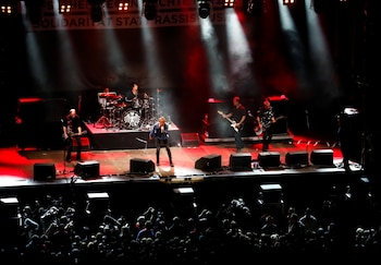 La exhibición de la banda