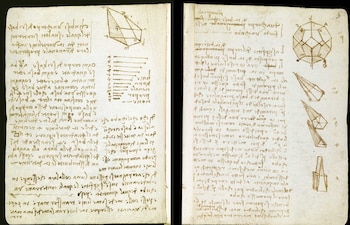 Bocetos de Leonardo Da Vinci.