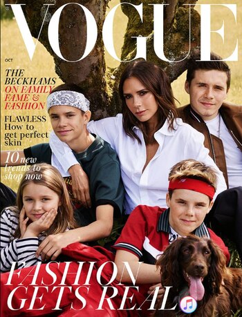 Victoria Beckham junto con sus