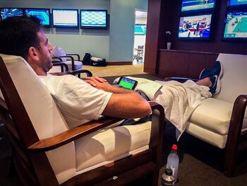 Del Potro siguió de cerca