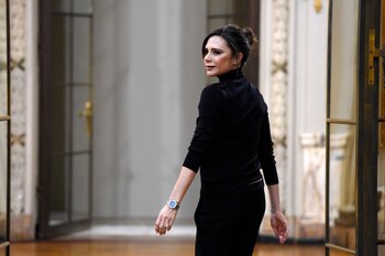 Victoria Beckham, al finalizar su