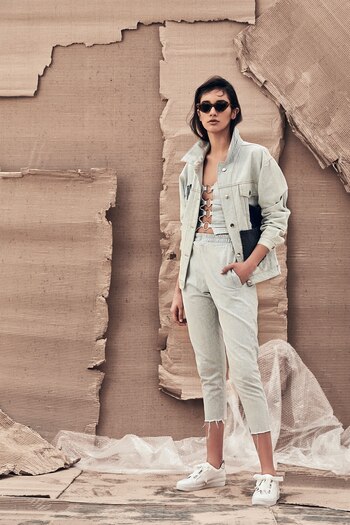 Top de jean, campera con