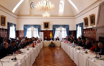 Los ministros de la región,