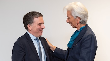 Nicolás Dujovne y Christine Lagarde