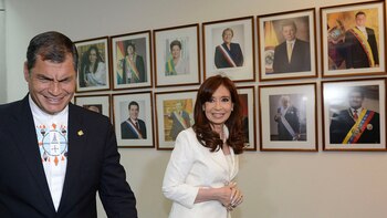 Correa junto a Cristina Kirchner