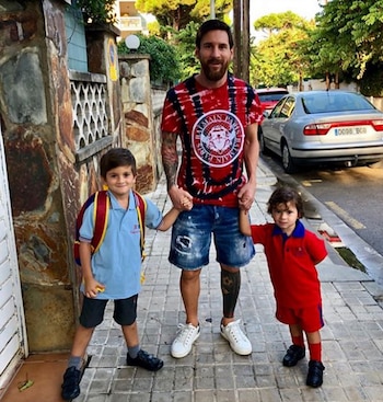 Lionel Messi acompañó a sus