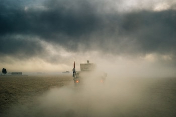 Un Humvee, que forma parte