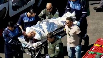 Así llegó al hospital en