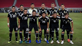 La formación titular argentina en