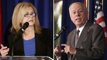 Marsha Blackburn y Phil Bredesen, los candidatos al Senado en Tennessee