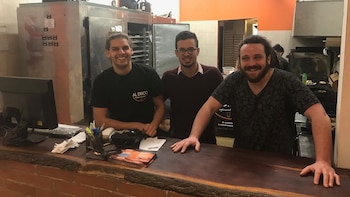 Emiliano, Juan Manuel y Santiago: socios de un sueño construido desde hace años
