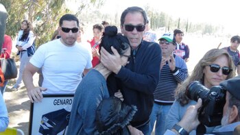 Graciela Linares, junto a su