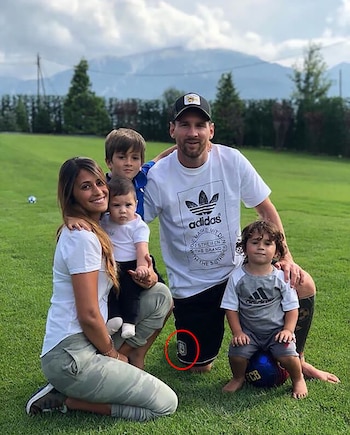 Messi publicó la imagen en su cuenta de Instagram