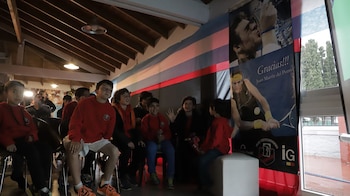 La “barra”, con mayoría de chicos de entre 7 y 12 años (Foto: Lihue Althabe)