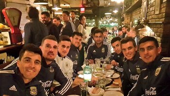 La Selección cenó en un