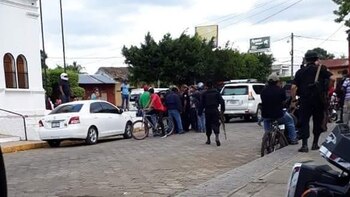 Grupos sandinistas intervinieron con consigna