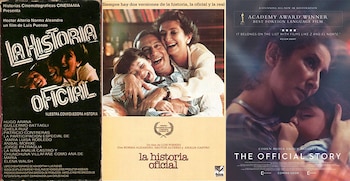 Difrentes afiches de “La historia