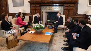 El presidente Mauricio Macri recibió