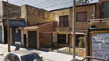 El frente de la casa