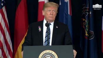 Donald Trump en el aniversario