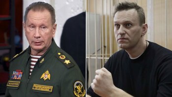 Viktor Zolotov y Alexei Navalny