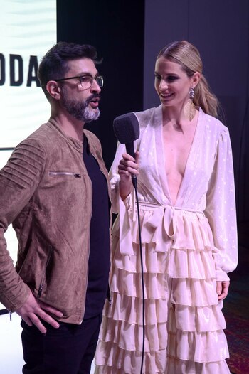 Fernando Calvano junto a Rocio