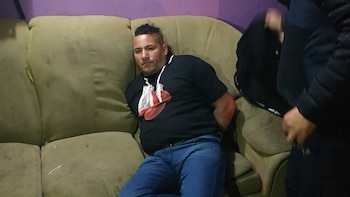 El momento de la detención